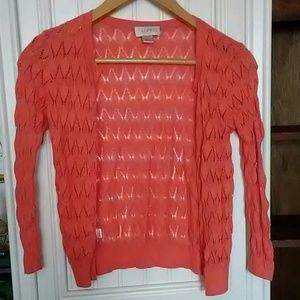 Loft coral cardigan